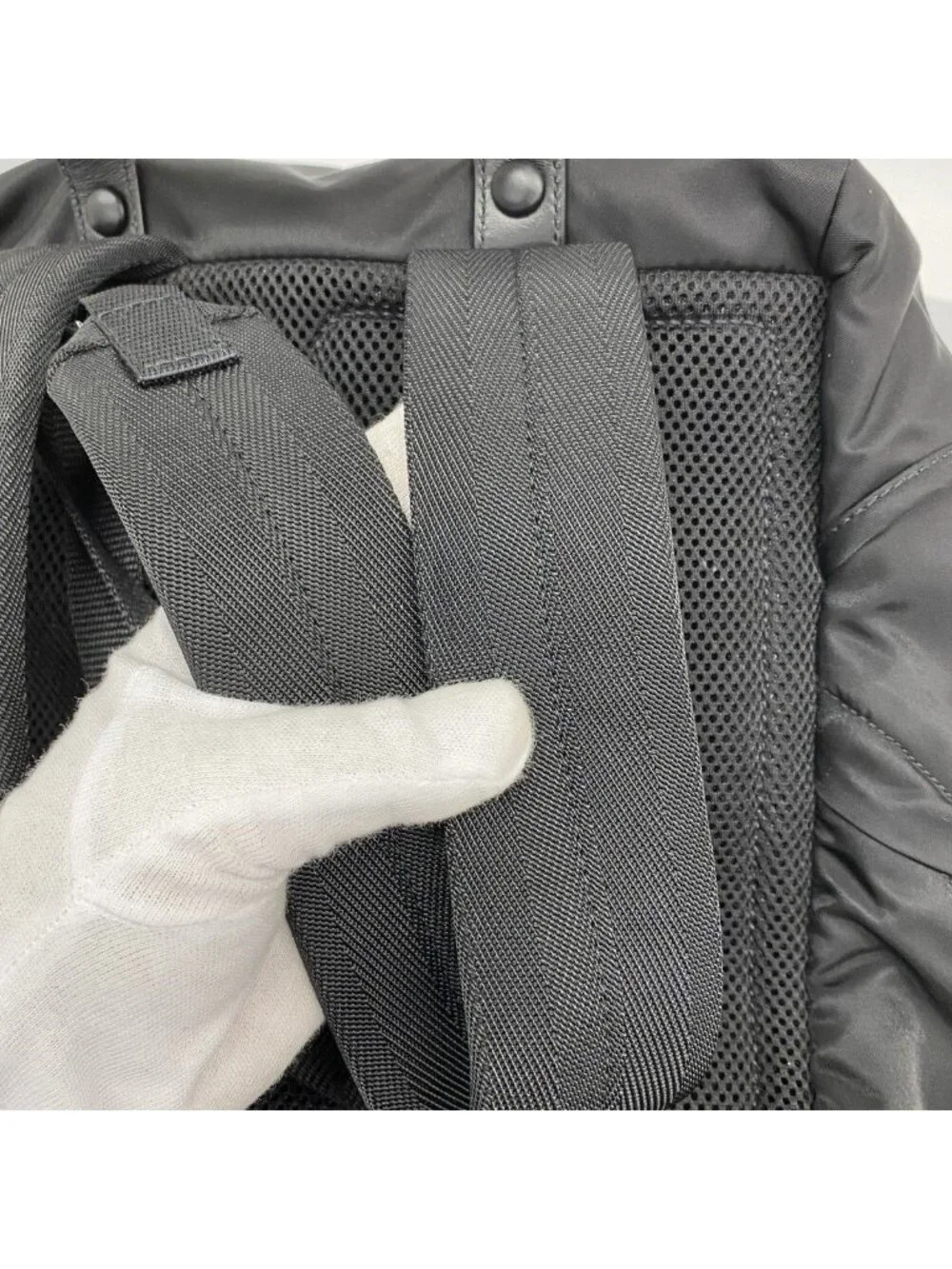 Prada Backpack Tessuto Nylon Black Silver